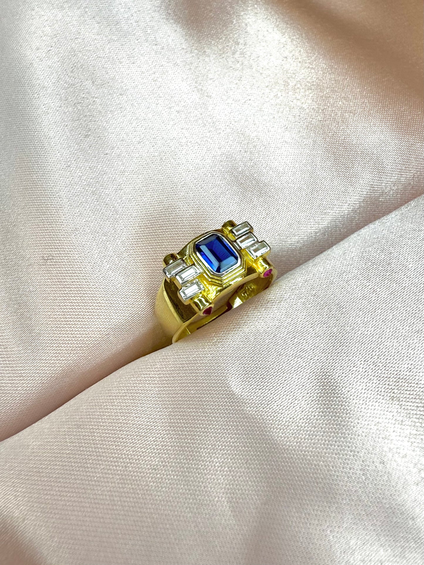 Medium Go Bold Ring - 925 Sterling Silver-14k Gold Plated