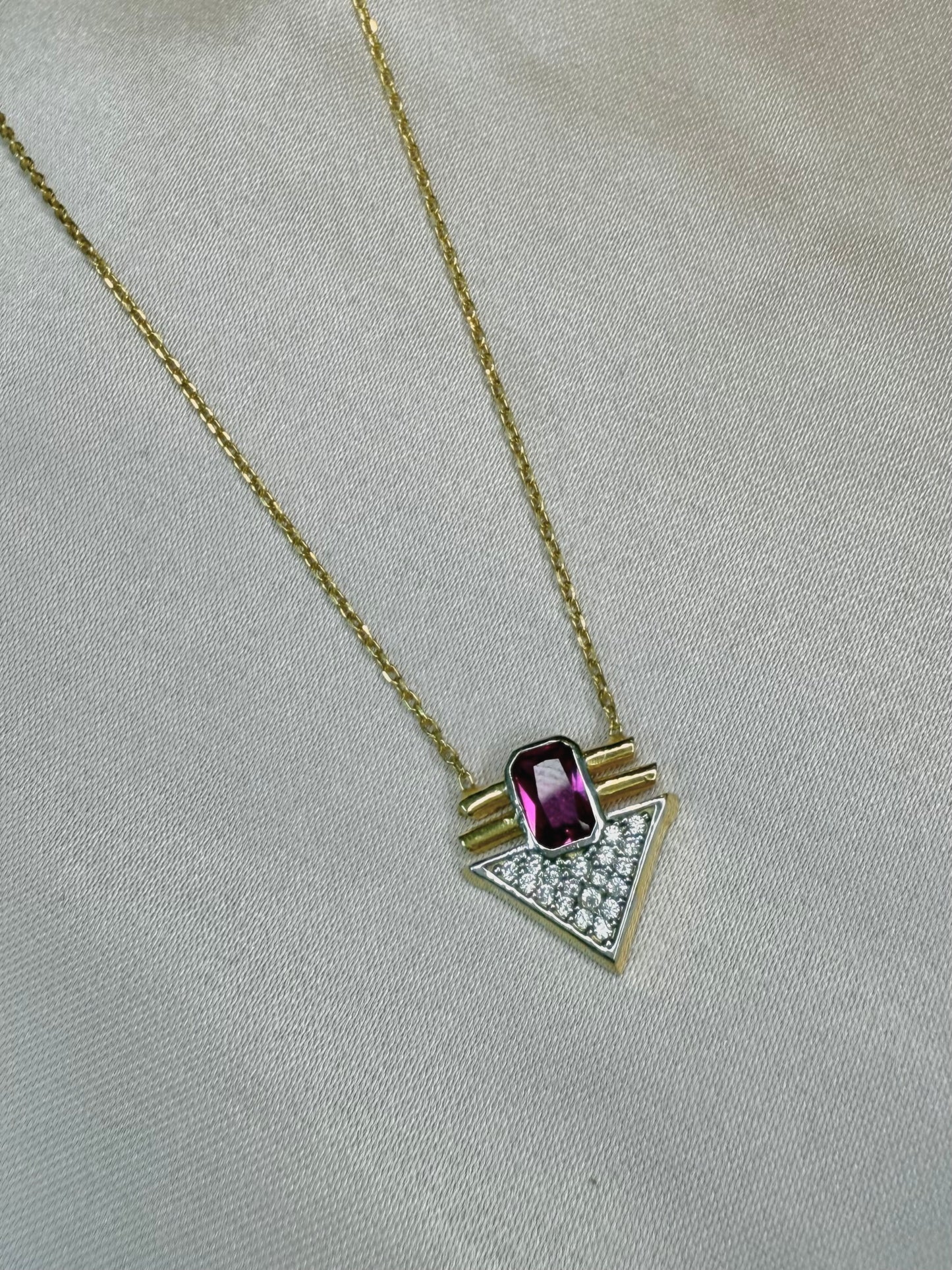 Arrowhead Charm Necklace - 925 Sterling Silver/14k Gold Plated