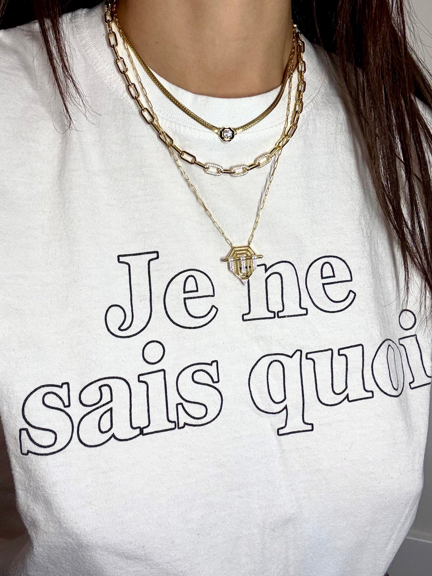 The Edgy Charm Paperclip Necklace - 925 Sterling Silver/14k Gold Plated