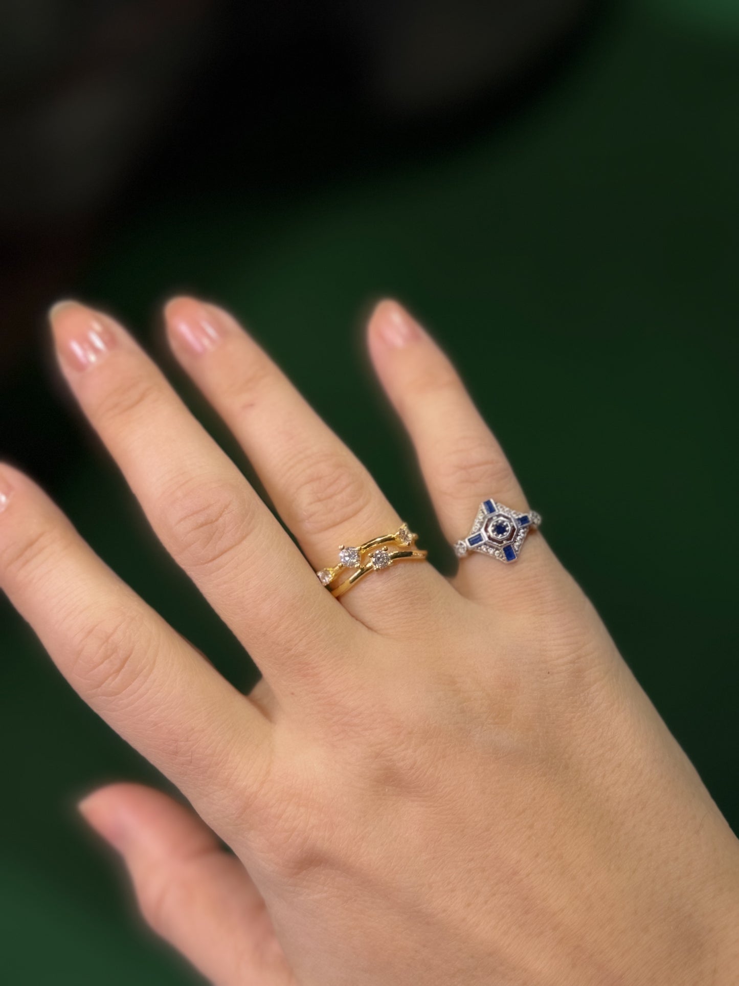 Stackable Multi Stones Ring