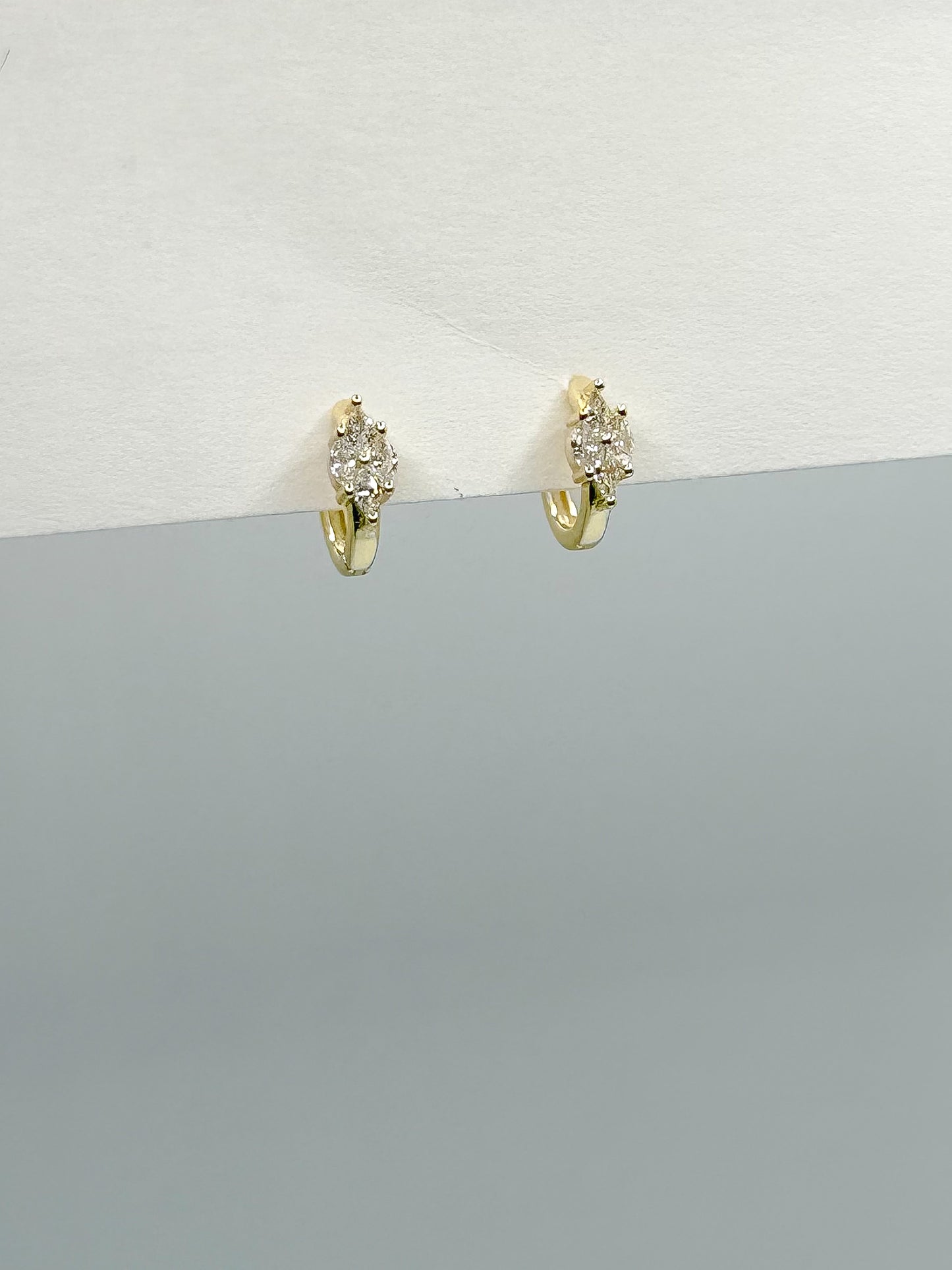 Marquise Cut Hoop Earrings