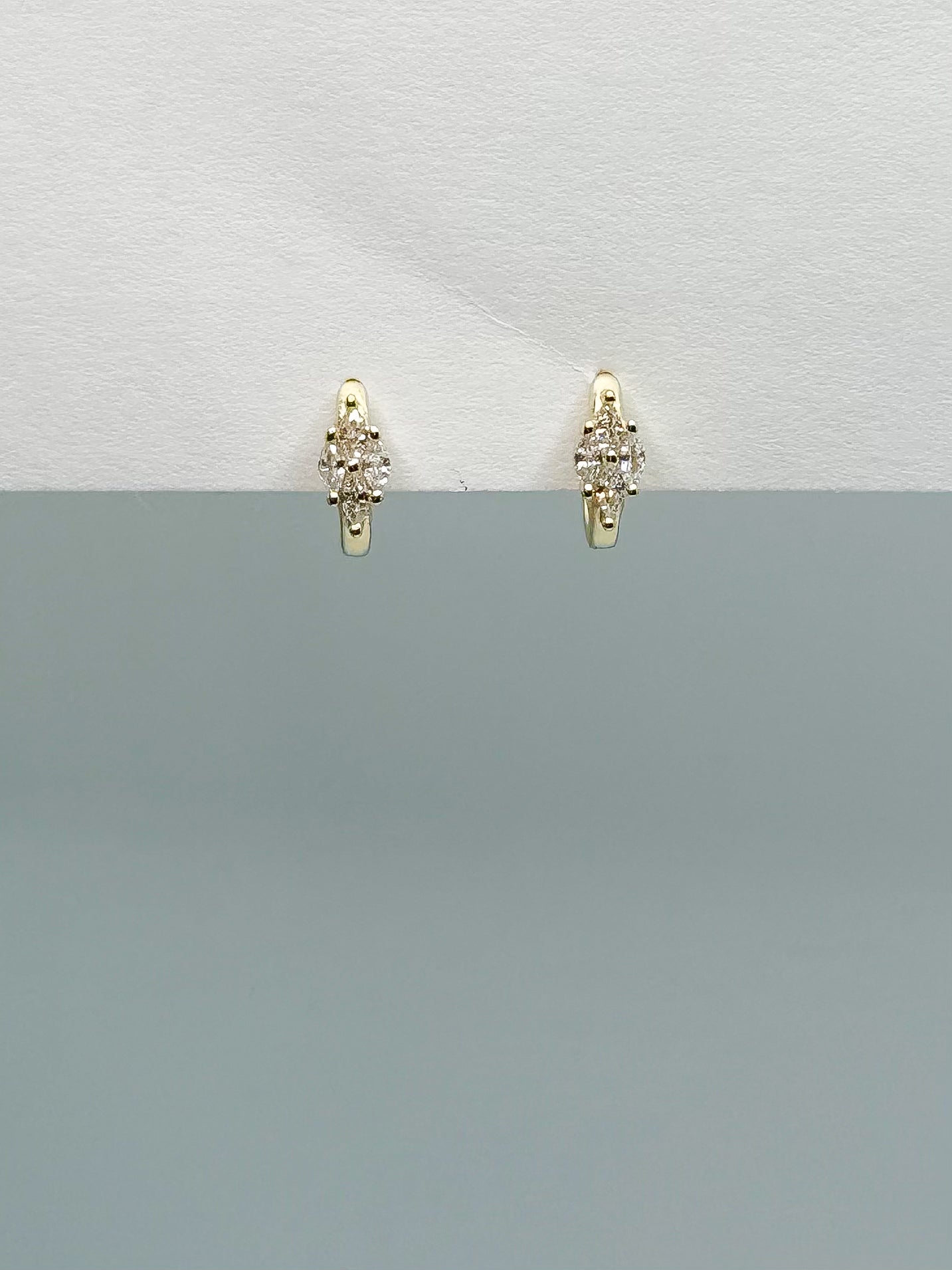 Marquise Cut Hoop Earrings