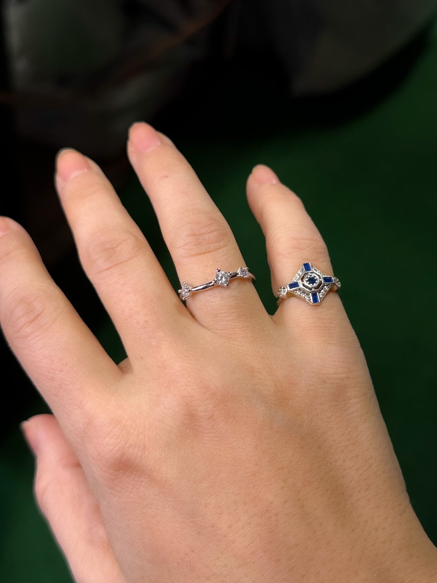 Stackable Single Center Stone Ring