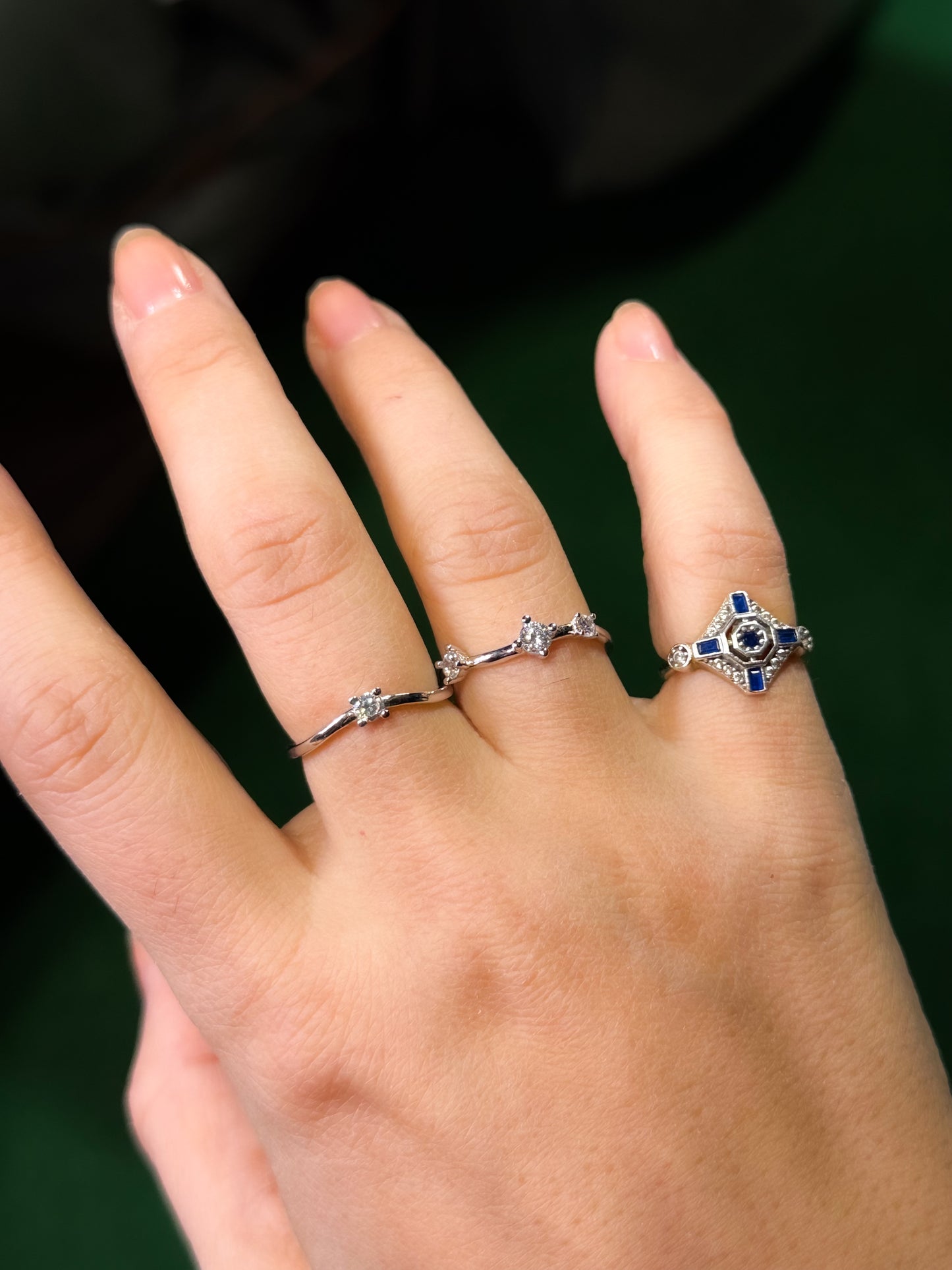 Stackable Multi Stones Ring
