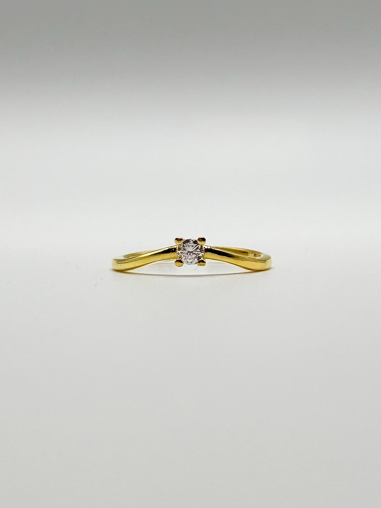 Stackable Single Center Stone Ring