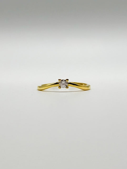 Stackable Single Center Stone Ring