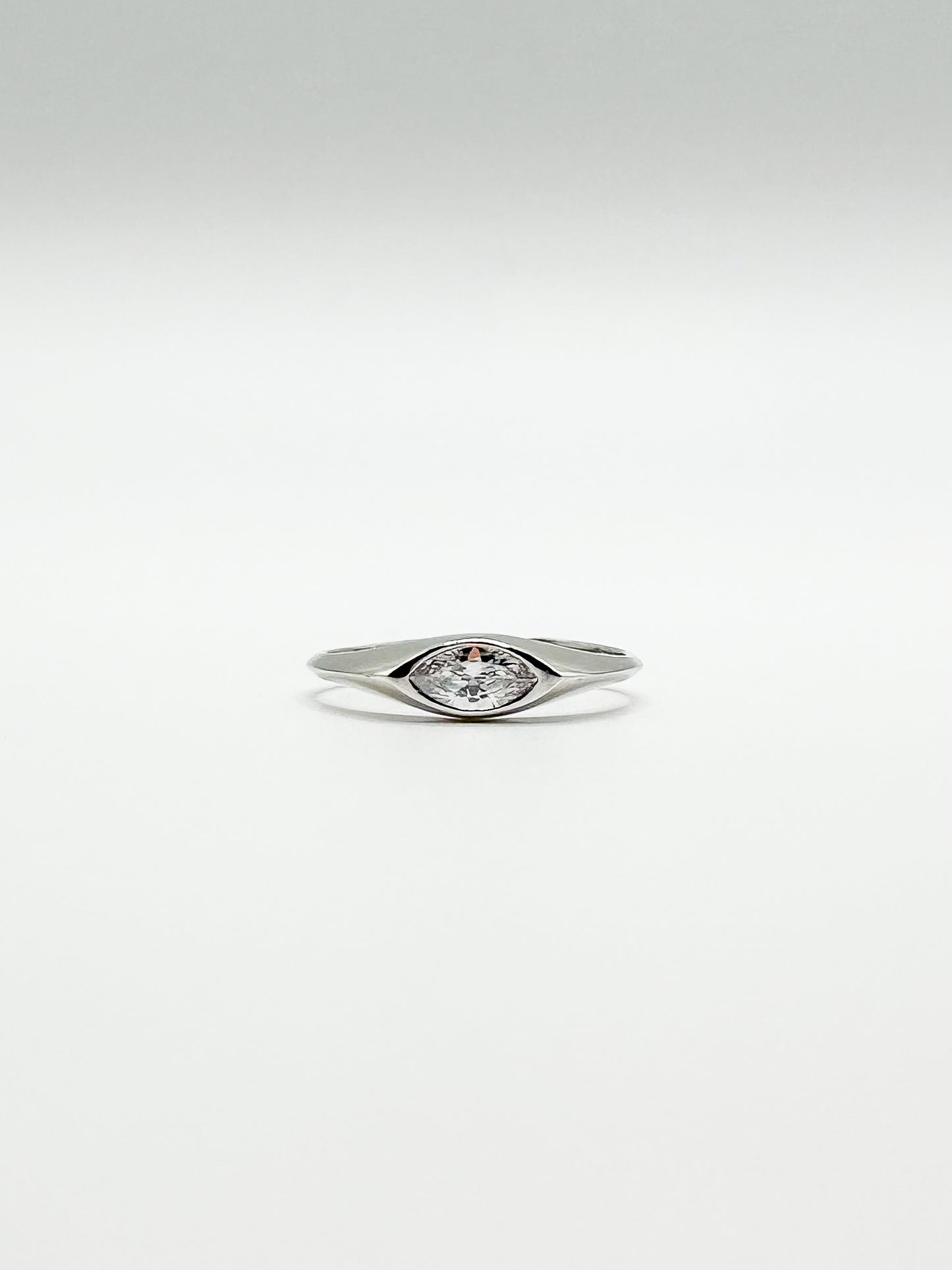 Large Oval Center Stone Ring