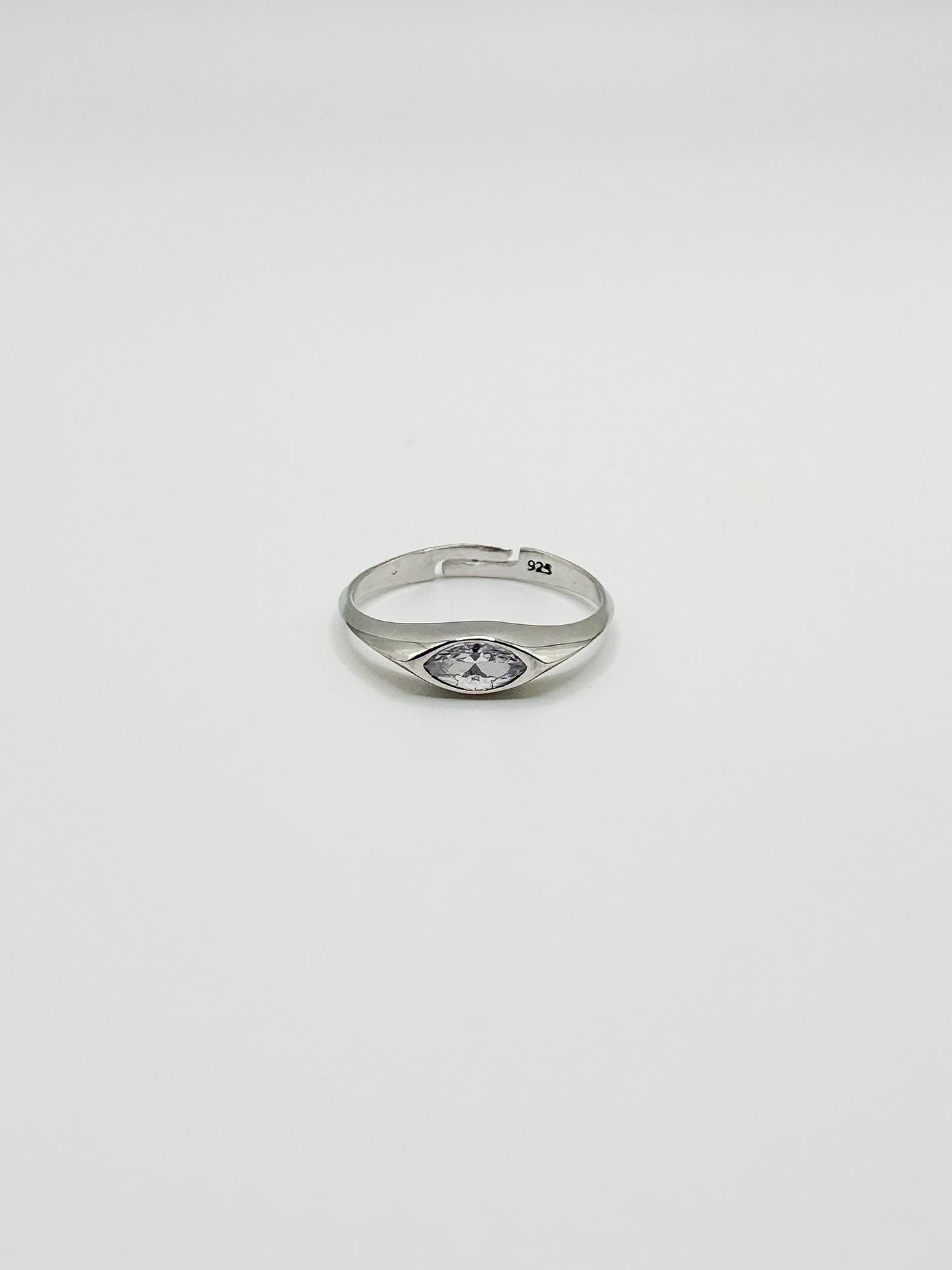 Large Oval Center Stone Ring