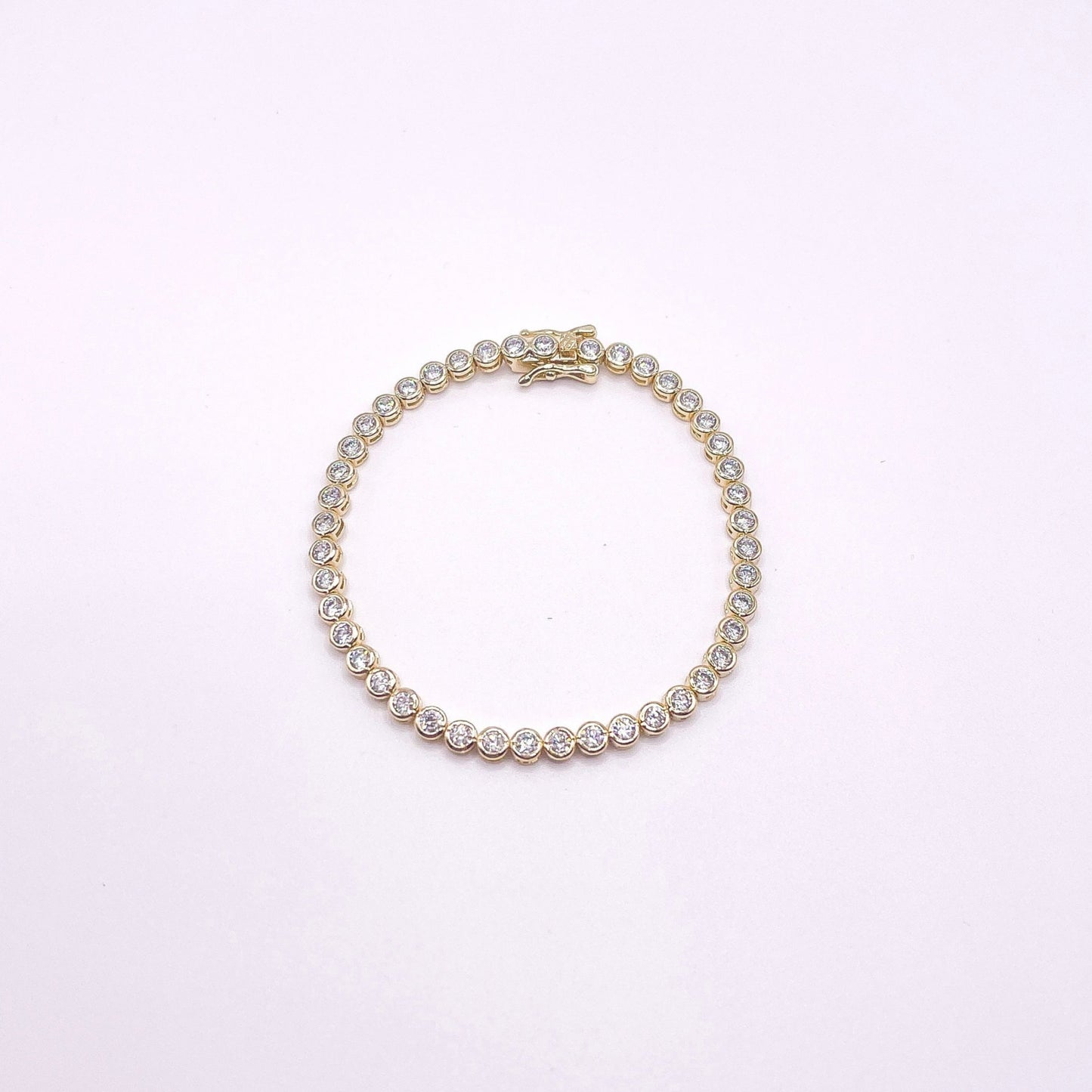 Bezel Set Tennis Bracelet