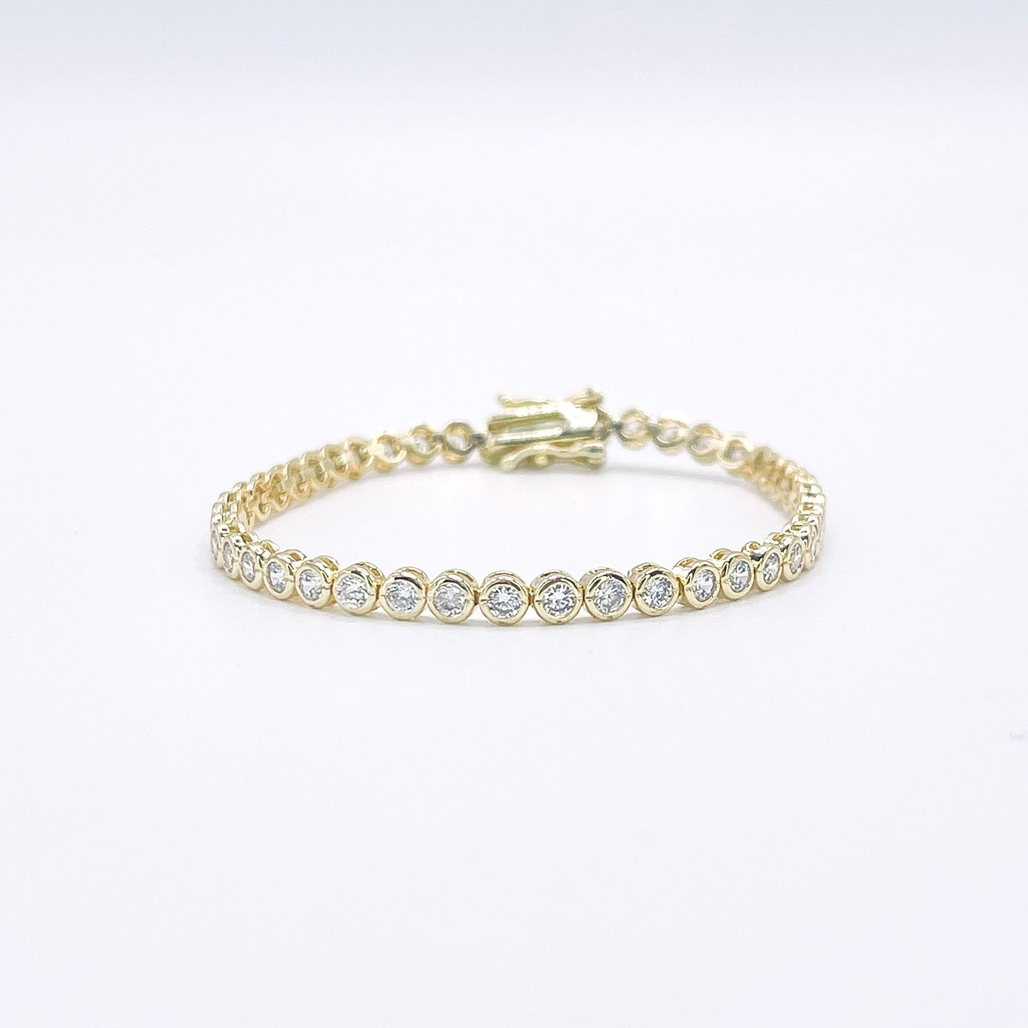 Bezel Set Tennis Bracelet