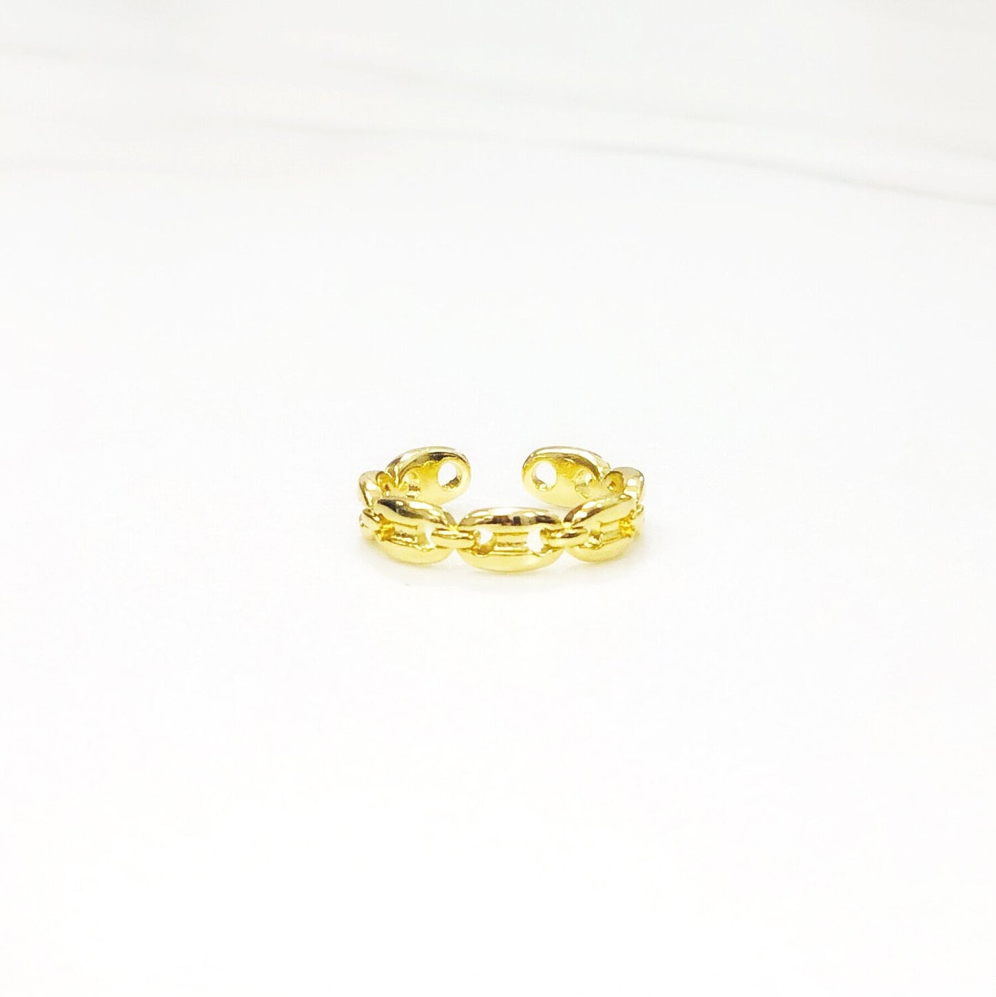 Gold Mariner Link Adjustable Ring