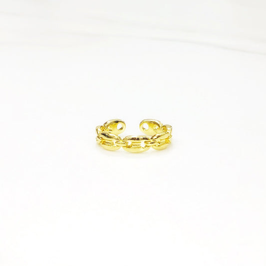 Gold Mariner Link Adjustable Ring